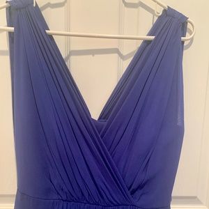 Biden Silk Dress - Royal Blue - size 8